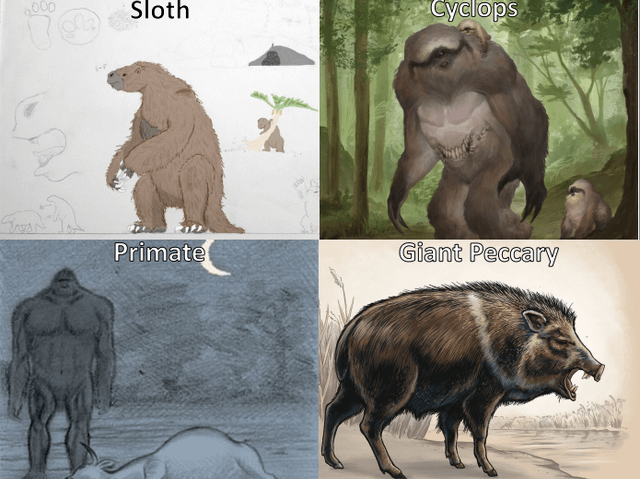 four-depictions-of-the-mapinguari.-which-one-is-your-favorite?